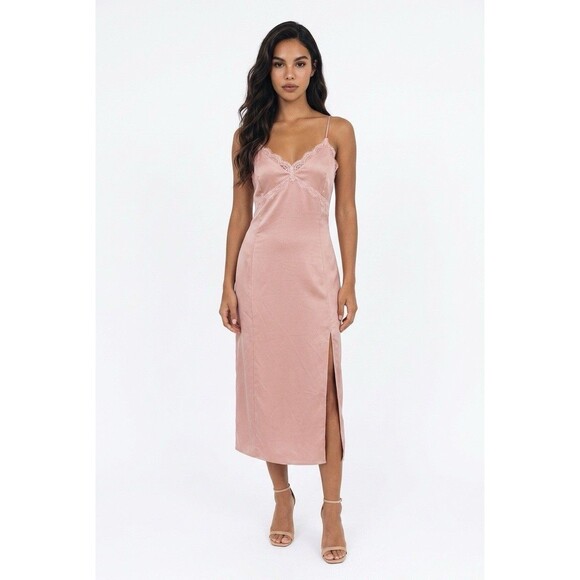 Open Edit Dresses & Skirts - Open Edit Spaghetti Strap Midi Dress Small